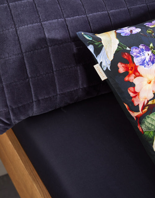 Essenza Fleur dekbedovertrek - Lits-Jumeaux - 240x200/220 cm - Nightblue