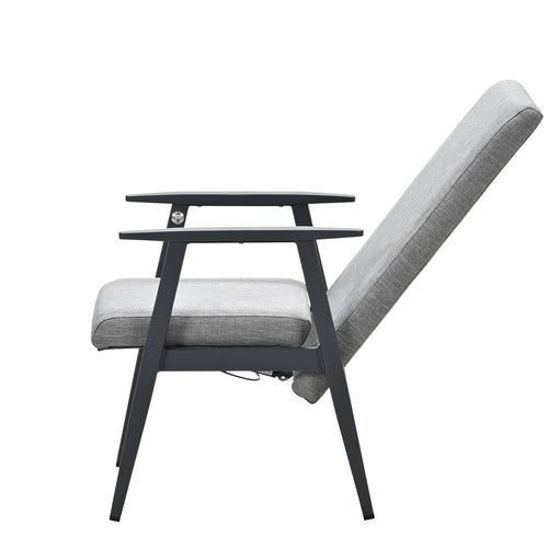 Garden Impressions tuinstoel San Felipe donker grijs - zand texfiber - vtwonen shop