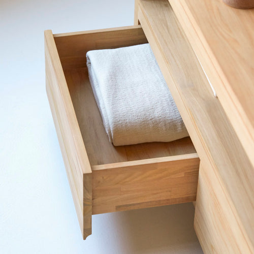 Tikamoon Tv-meubel van massief teakhout 180 cm - Naturel - vtwonen shop