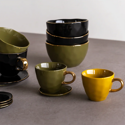 Urban Nature Culture Good Morning kopje Coffee - Fir Green - 8,5x7cm