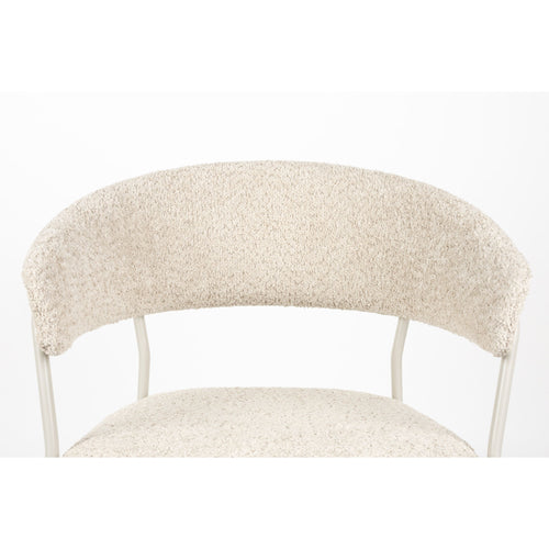 Housecraft Living Zeri Eetkamerstoelen armleuning Off white - Set van 2 - vtwonen shop