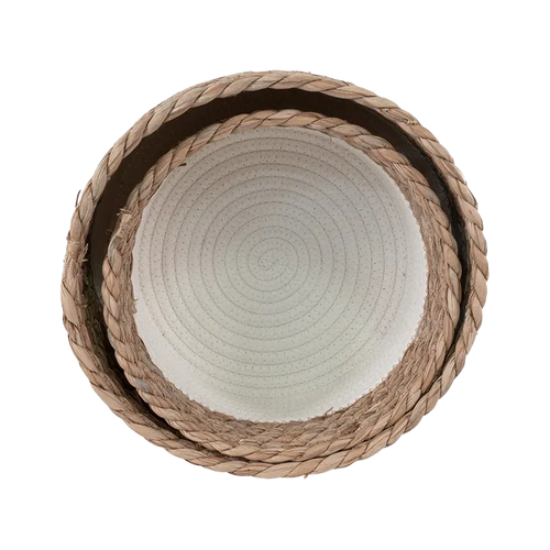 Artichok Feline katoenen manden wit - set van 2 - vtwonen shop