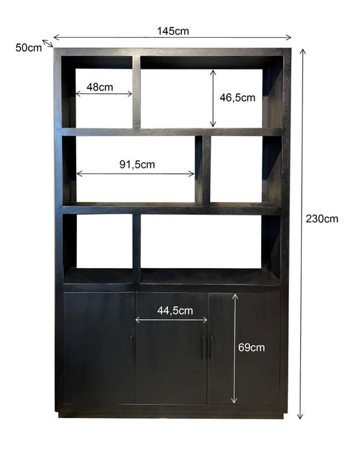 Livingfurn kabinetkast Jaxx - 50x145x230 - mangohout