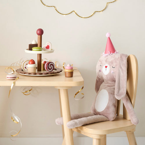 Petite Amélie Hout etagere met gebak - 10 delig - Noyer - vtwonen shop