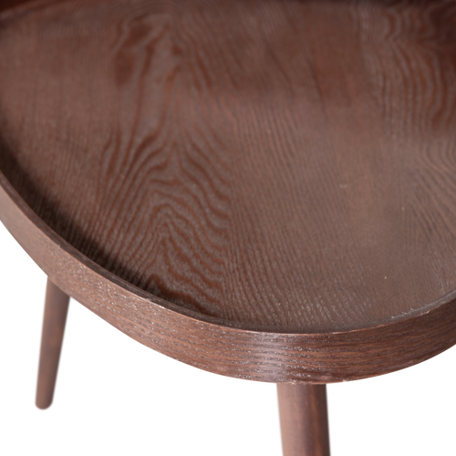 WOOOD bijzettafels Nissa - Walnoot - Set van 2 - 39x71x52