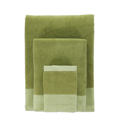 Ona - Badhanddoek 50x100cm pistachio green Pixie - Set van 2