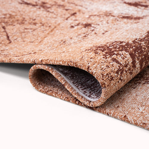 Louis De Poortere binnen & buiten machinewasbaar vloerkleed Mad Men Sol van 40% gerecycled PET - oranje - 140x200cm