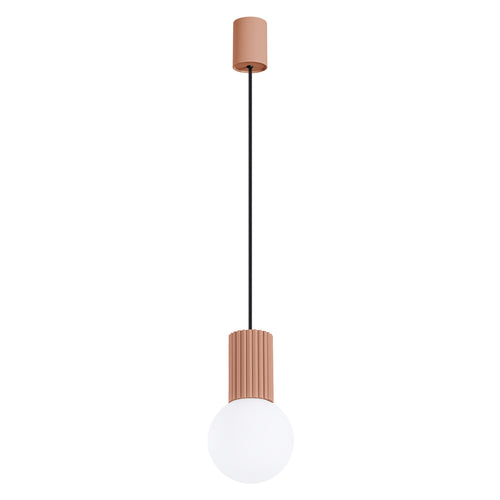 Sollux Lighting Hanglamp HALO 1 mokka - 12x12x120cm