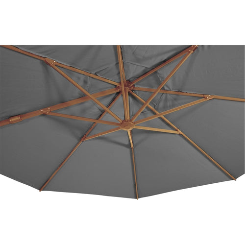 Lesli Living push-up parasol VirgoFlex - grijs - Ø350cm