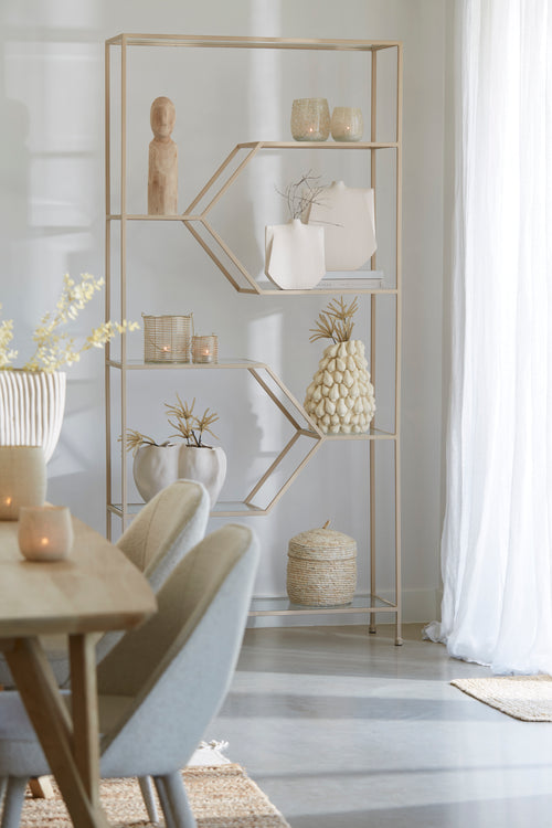 Light & Living vaas SANGULI - 33.5x33x22.5cm - wit - vtwonen shop