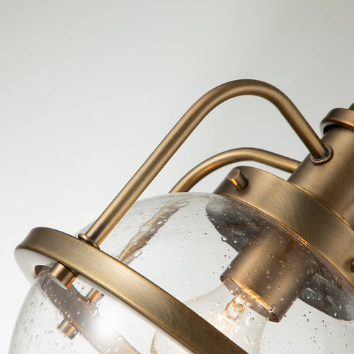 Elstead Kichler Triocent Globe Pendel Plafondlamp Natuurlijk Messing, IP44