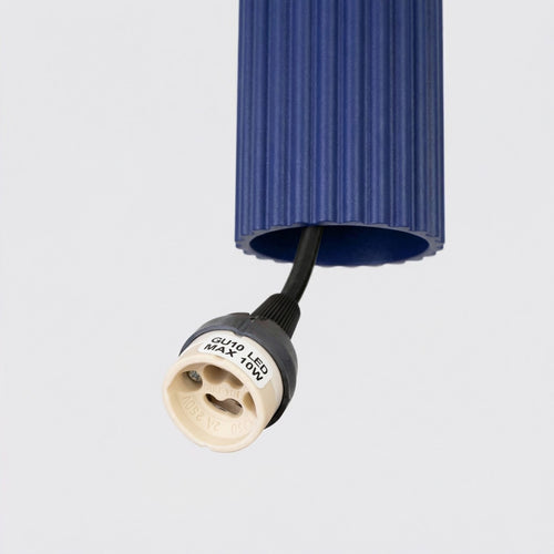 Sollux Lighting Hanglamp KARBON 3L ultramarijn - 45x6,5x98cm