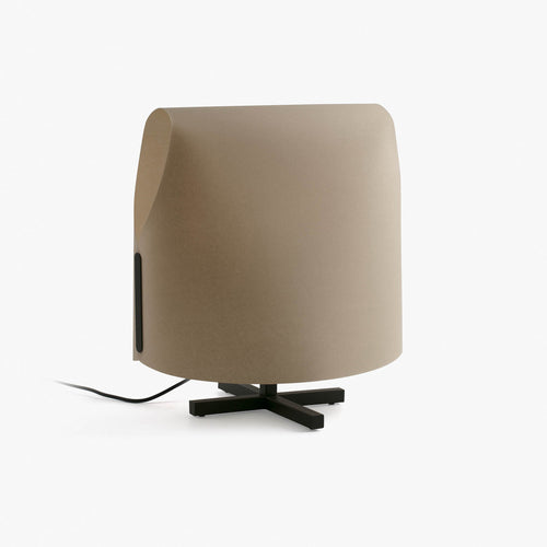 Faro Luang Medium Zwart, Camel Tafellamp