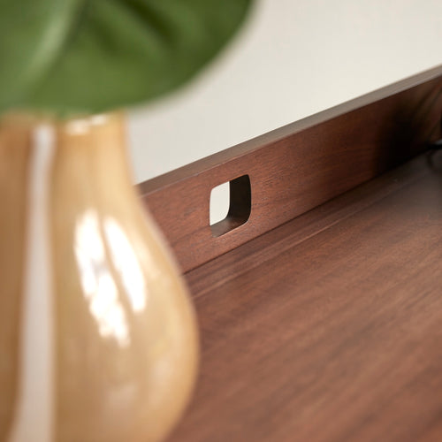 Tikamoon Vouwbureau van donker massief teakhout - Bruin - vtwonen shop