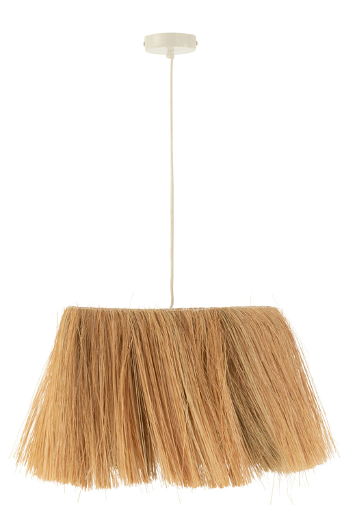 J-Line tafellamp Bahamas - hout/gras - naturel - vtwonen shop