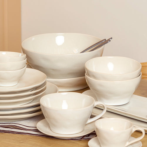 Salt & Pepper - Kom 23,5xH10,5cm beige Rocca - Set van 4