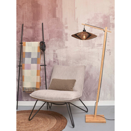 GOOD&MOJO vloerlamp Iguazu - bruin - Ø40cm - vtwonen shop