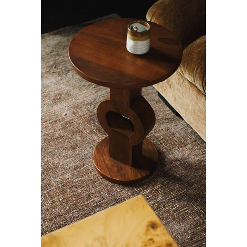 Dutchbone Tondo Bijzettafel Rond Mangohout Bruin - vtwonen shop