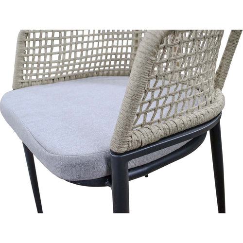 Lesli Living bistrostoel Kioto - beige - 56x62x77cm - set van 2