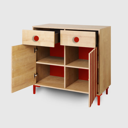 Really Nice Things Comoda Alise Kids Roble - Rood Strepen - vtwonen shop