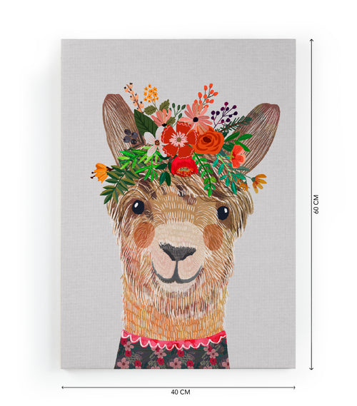 Canvas 60x40 Afdruk Bloemenvlam