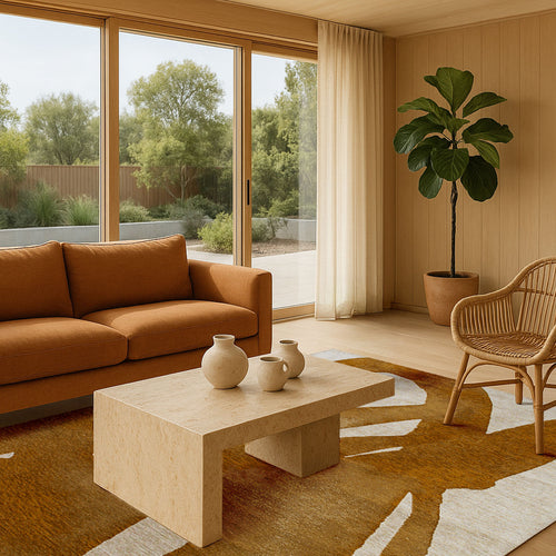 Lola&Moi vloerkleed Harvest Gold - goud -240x340cm