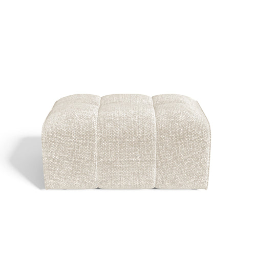 Sia Home - Zitzakken BARI - Chenille fluweel - Crème - 82cm
