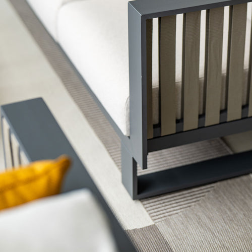 Garden Impressions loungeset Gabon hoek taupe - 4-delig