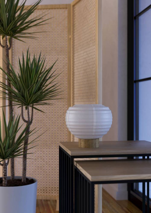 EGLO tafellamp Summerhill - e27 - papier/staal - wit/bruin - vtwonen shop