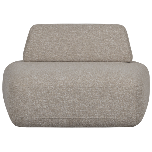 WOOOD fauteuil verplaatsbare rugleuning Sterck - Polyester - Naturel - 70x117x104