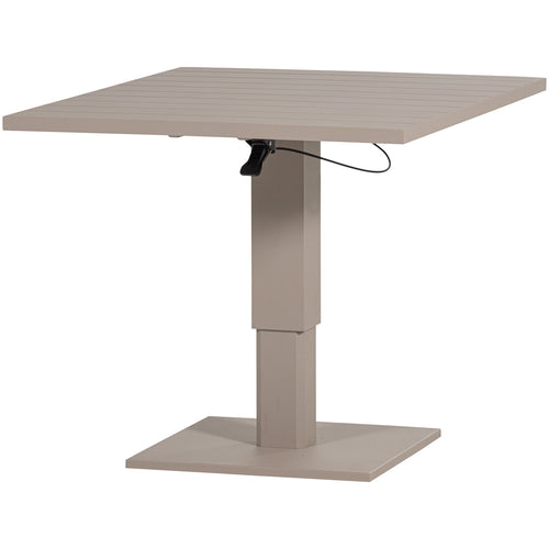 WOOOD tafel Tesso & stoelen Bliss tuin - Aluminium/Kunststof - Zand/Taupe - 68/45x100x80 / 75x52x53