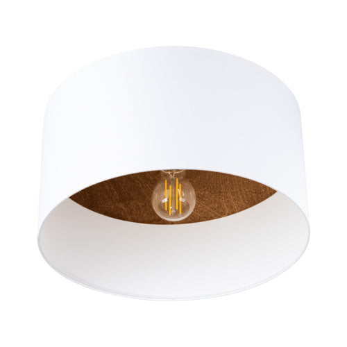 Sollux Lighting Plafondlamp TELESTO wit/donkerbruin - 35x35x20cm