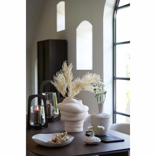 Light & Living vaas Luzz - wit - 33.5x32x34cm