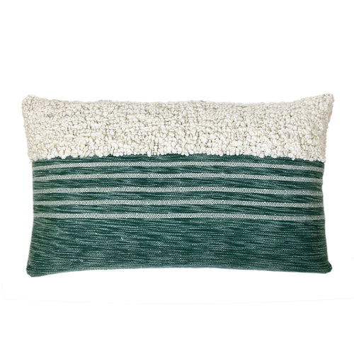 Malagoon kussen Tribal - groen melee - 35x60cm