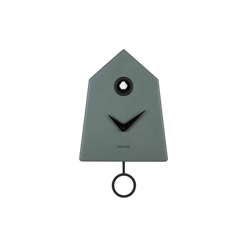 Karlsson wandklok Grafico Cuckoo - groen - 7.4x21.5x35.5cm