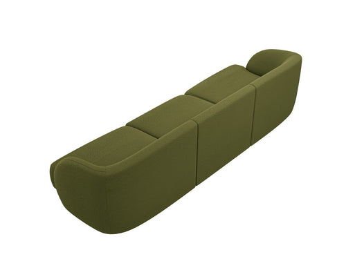 Micadoni Bank Miley 3-zits, boucle donker olijfgroen - 90x255x70cm