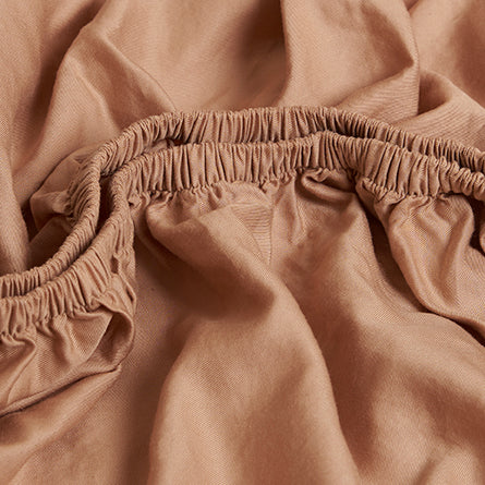 Coco & Cici - Kids - Hoeslaken TENCEL Twill Peach - 90x200x30
