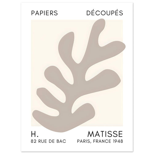 Artfulprints  Matisse – Ocean petals grey   poster 30x40 cm - vtwonen shop