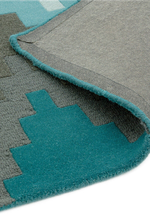 Vloerkleed MOMO Rugs Matrix MAX21 Cuzzo Teal 70x240 cm