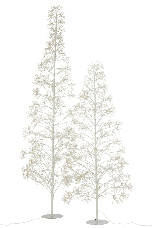 J-Line decoratie Boom 2700 Led - metaal - wit - large - vtwonen shop