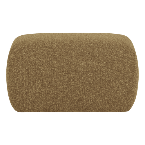 WOOOD poef Mojo Base - Bouclé - Geel/Bruin Melange - 45x84x64