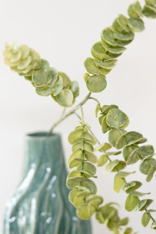 J-Line eucalyptus - kunststof  - lichtgroen - 6 stuks