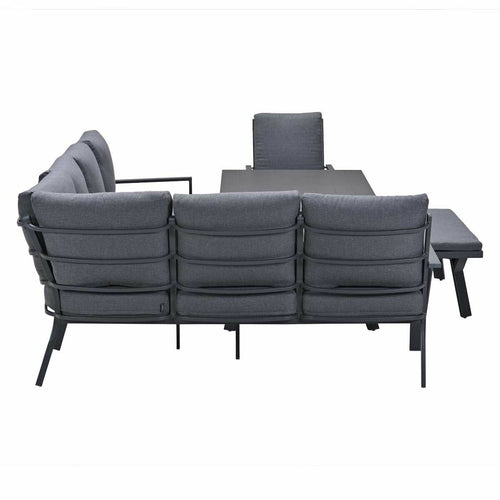 Garden Impressions lounge dining set Senja mystic grey - 5-delig - links incl stoel - vtwonen shop
