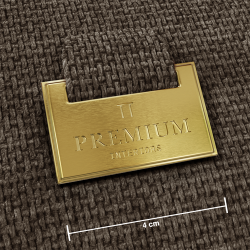 Premium Interiors - Hoekbank (links) HANA - fluweel weefsel expresso bruin 300cm