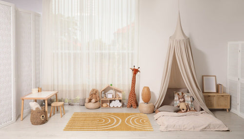 AFK Living vloerkleed Harmoni - voor kinderen - geel - 80 x 150 cm