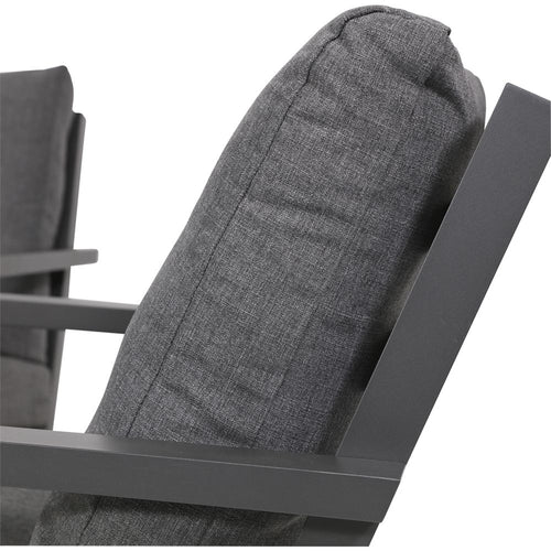 Lesli Living bistrostoel Down - grijs - 75x97x79cm - set van 2