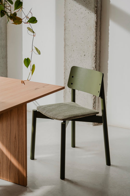 noo.ma WEM Gestoffeerde stoel - Forest Green - vtwonen shop