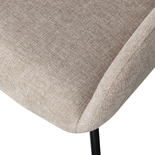 WOOOD eetkamerstoelen Grant-Jaki - Chenille - Zand - Set van 6 - vtwonen shop