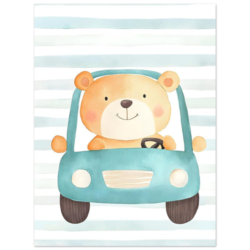 Artfulprints  Beer op reis   poster 30x40 cm - vtwonen shop