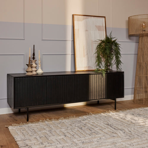 Starfurn  tv meubel Madison - zwart - 45x165x55cm